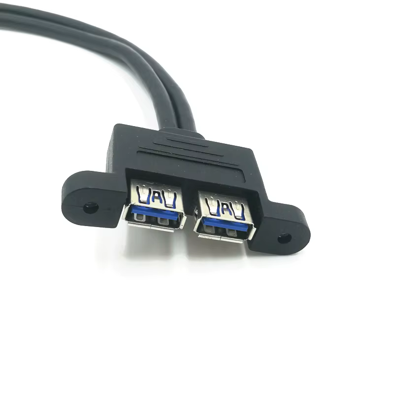 Vista del cable de extensión USB 3.0