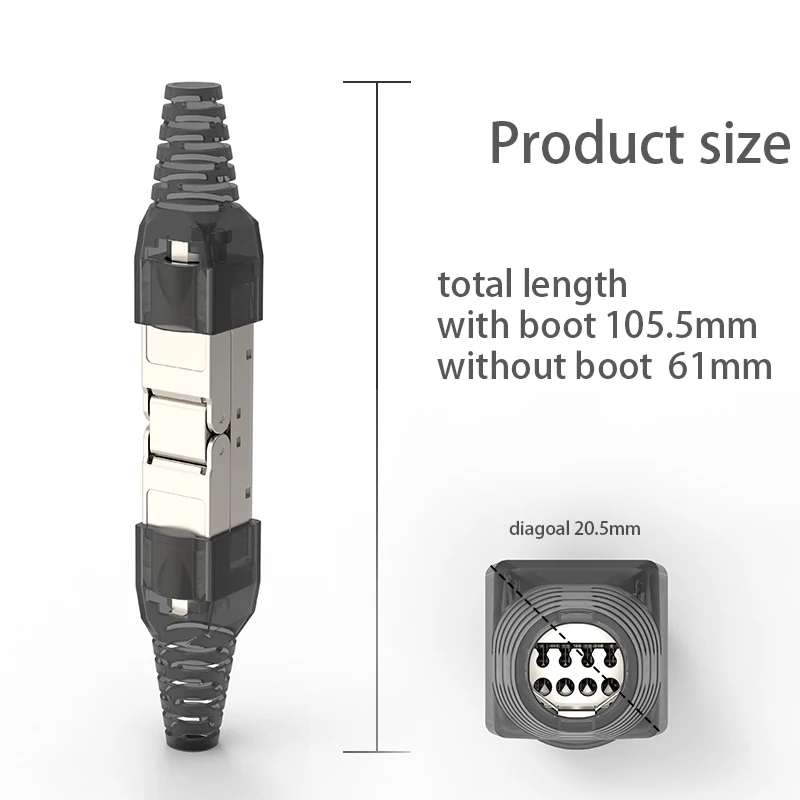 Cable LAN RJ45 Cat5e/6A/7 - Extensor de red sin herramientas - imagen 4
