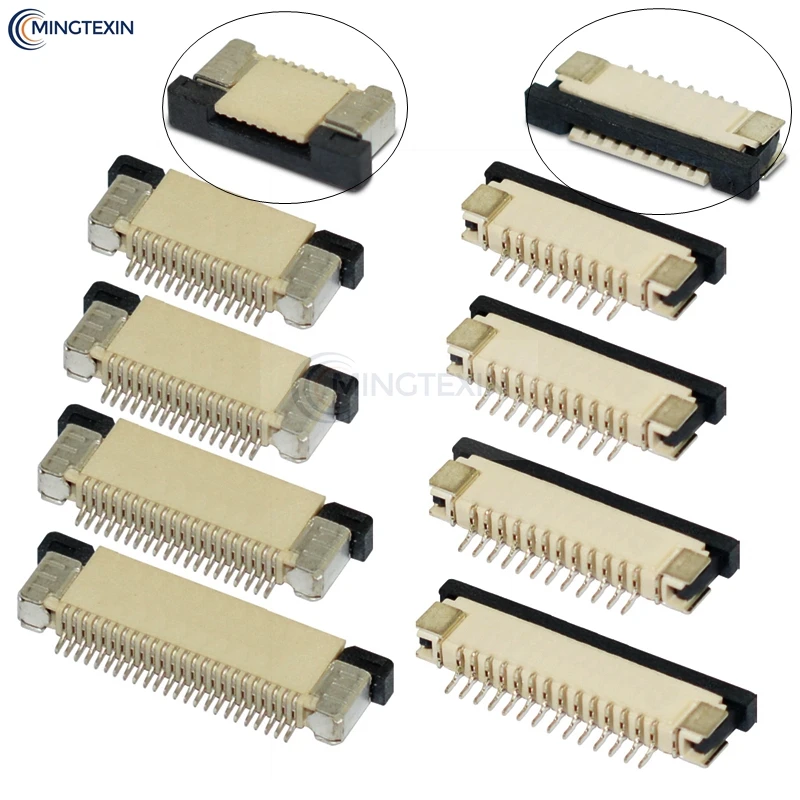 Vista frontal del conector FPC 0,5 mm