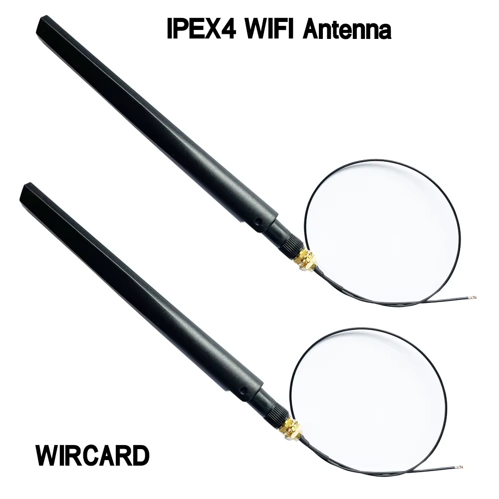 Antena IPEX4 a SMA vista frontal