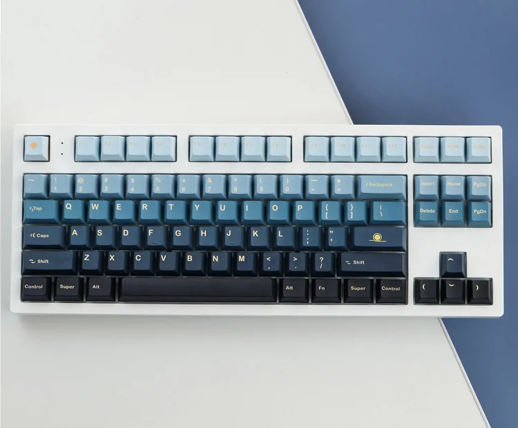 Set de teclas degradado azul-púrpura