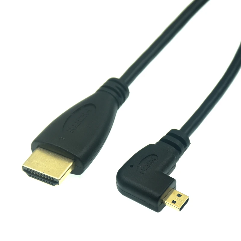 Vista frontal del cable Micro HDMI UXG