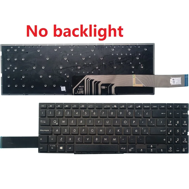 Teclado latinoamericano negro