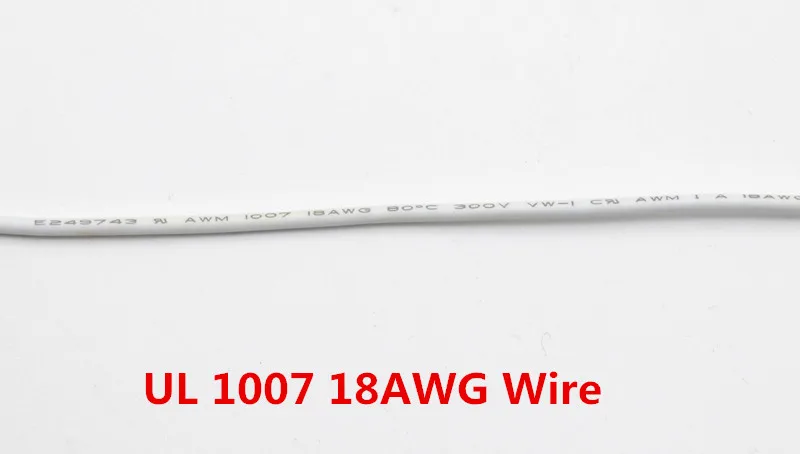 Bobina de cable Angitu UL 1007 18AWG sobre superficie de trabajo