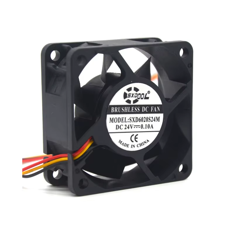 Ventilador axial detalle del rodamiento