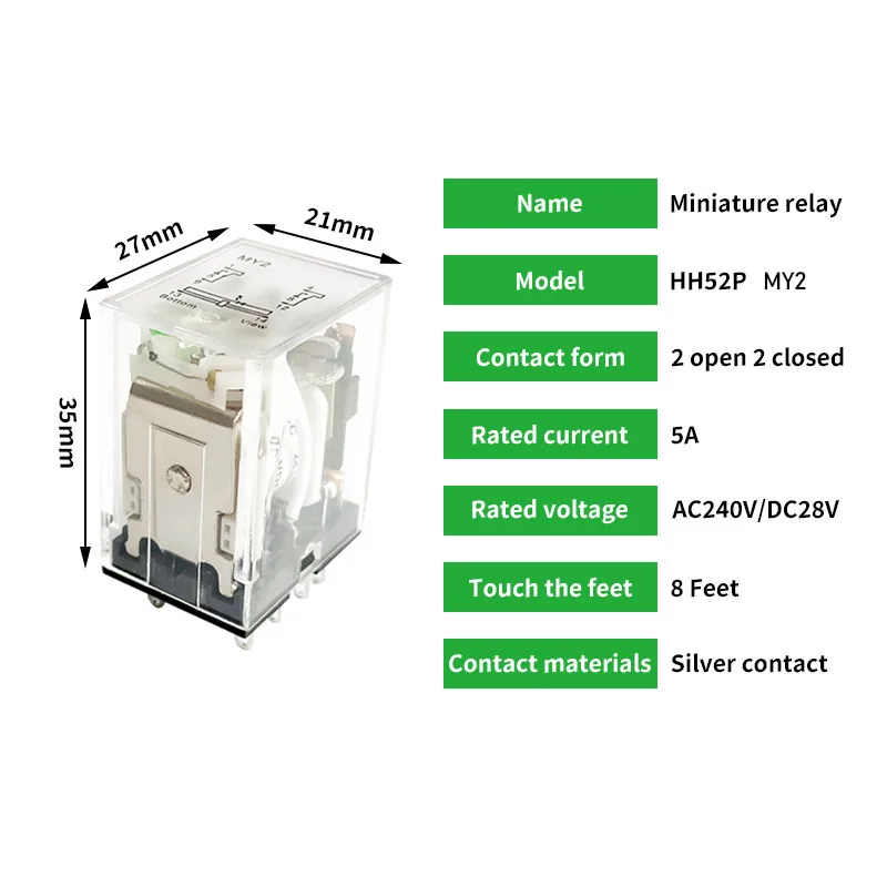 Detalle de conexiones del relé