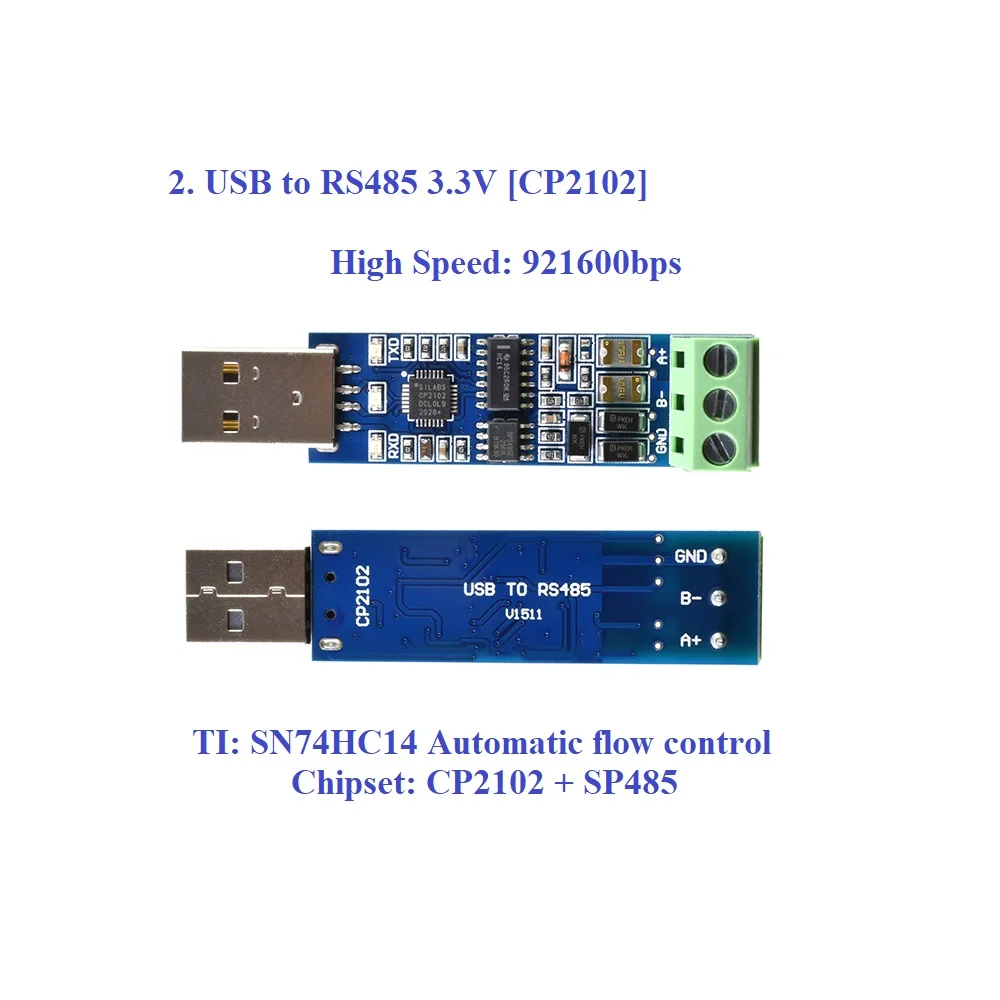 Detalle del chip FT232RL y componentes de protección