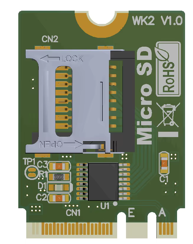 Adaptador Reardr T-Flash M.2 NGFF en formato compacto 2230
