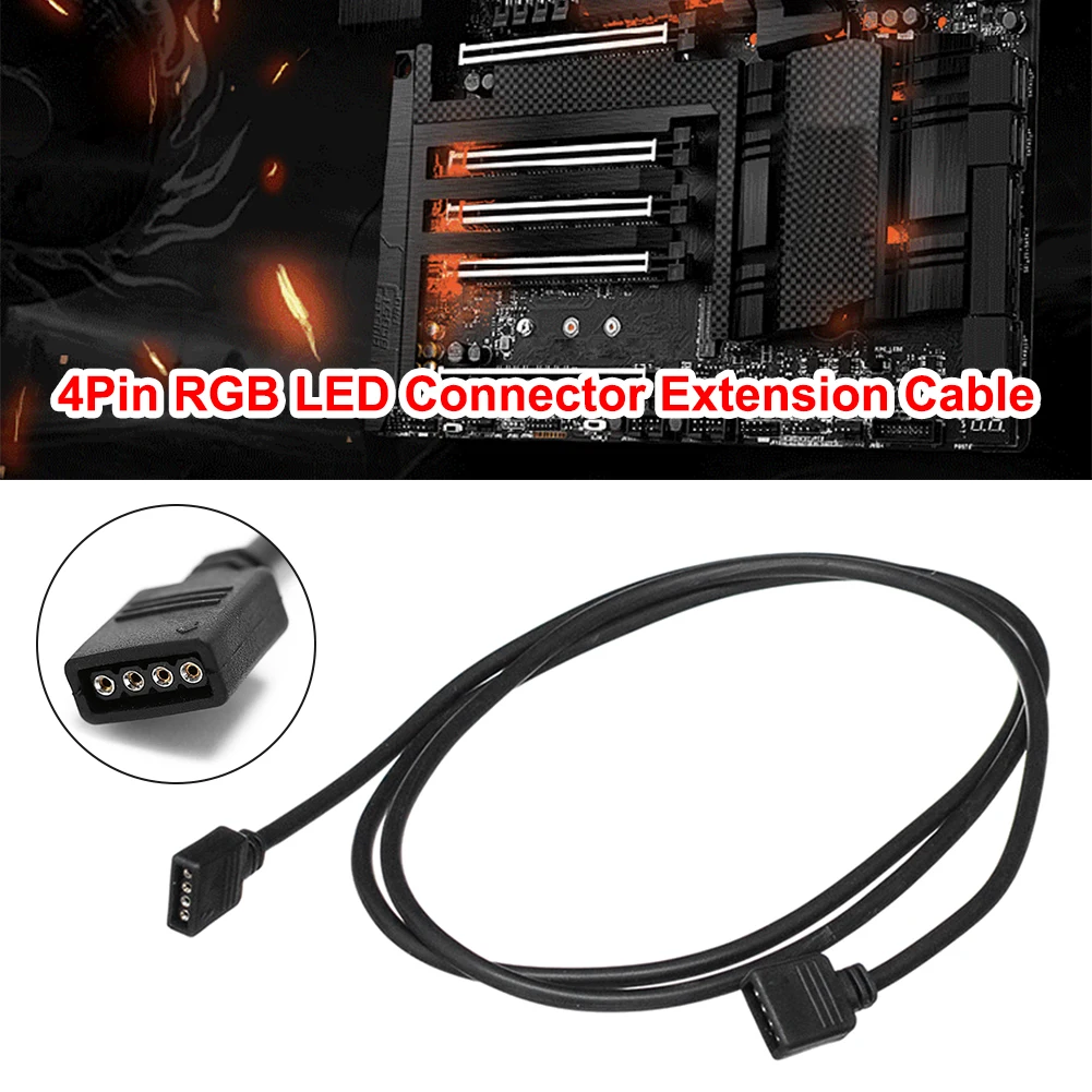 Cable Extensión LED RGB 5050/2835 - 4 Pines, Conector para Tiras - imagen 4