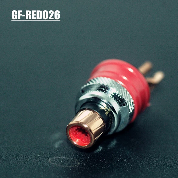 Conector RCA Hembra GAOFEI – Chapado en Rodio Cobre Puro Tipo Lotus IEC - imagen 3