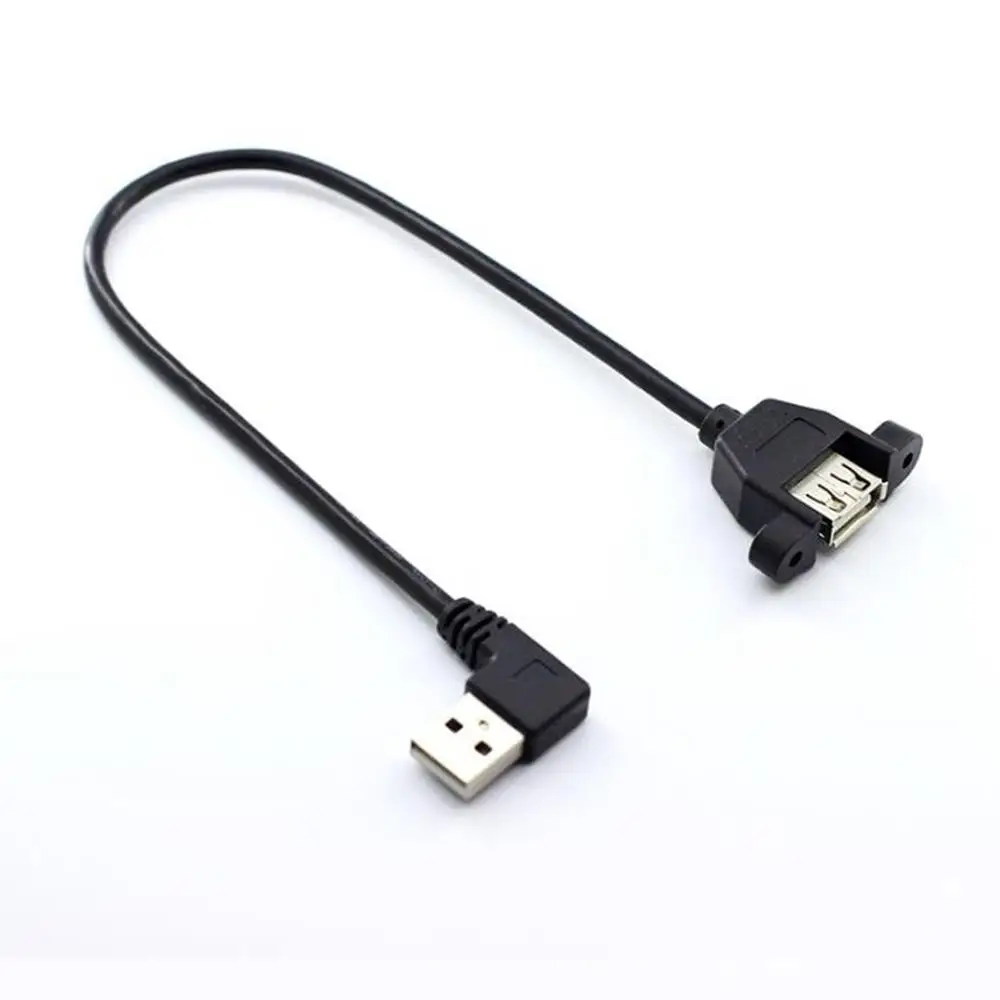 Extensor USB Hembra 30 cm – Cable Ángulo 90° para Montaje - imagen 3