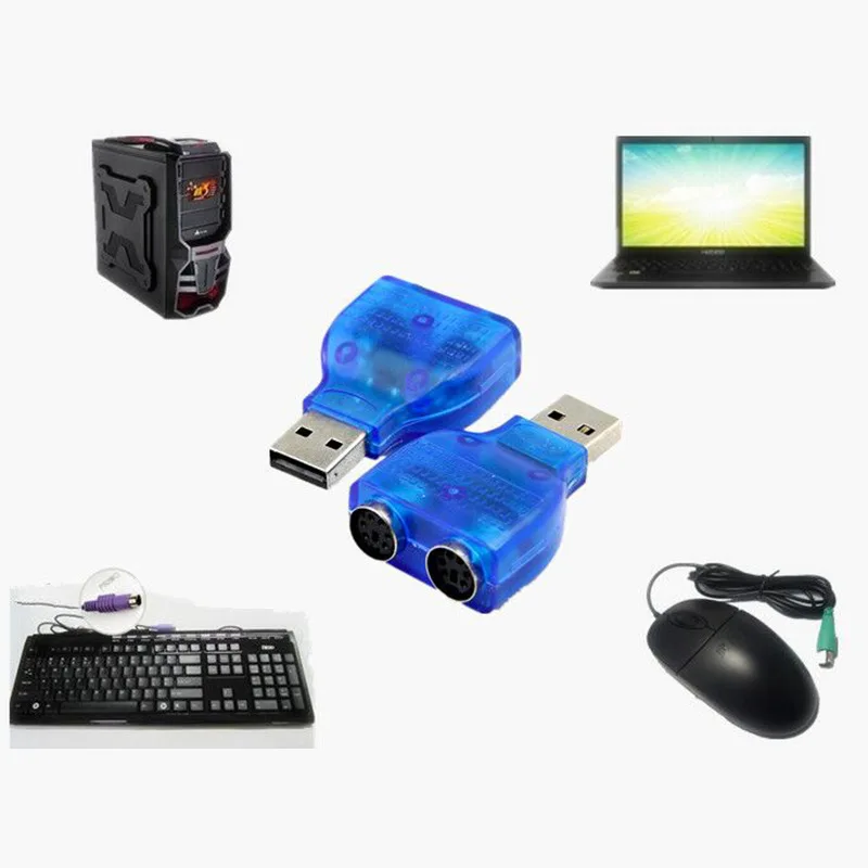 Adaptador USB a PS/2 vista frontal