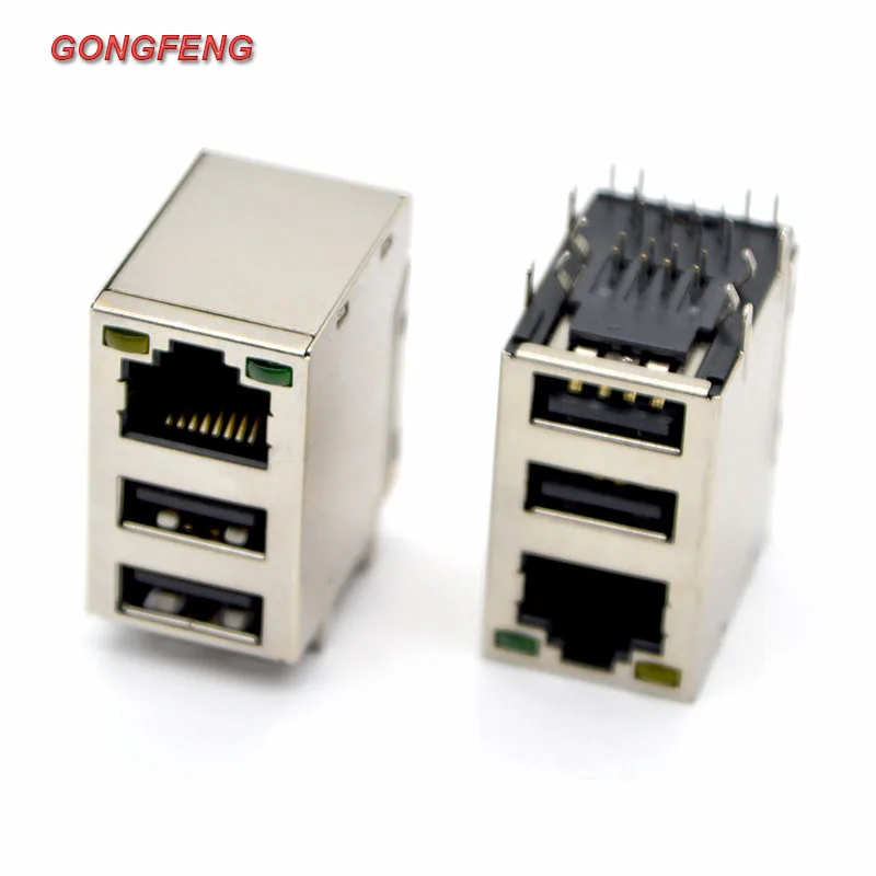 Módulo Conector USB Doble RJ45 – PCB Placas Circuito Impreso</answer> - imagen 5