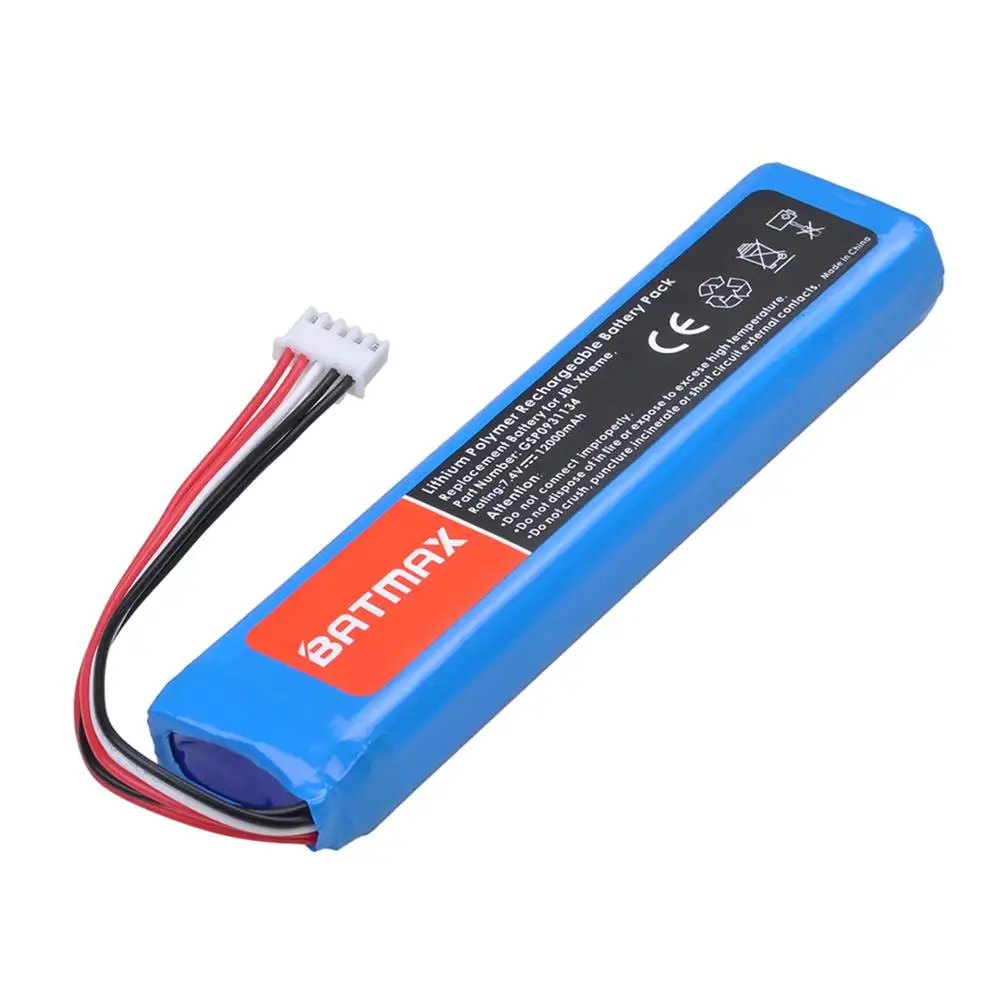 Batmax-batería de alta capacidad de 12000mAh para JBL XTREME, GSP0931134 Altavoz Bluetooth, con herramientas de instalación gratuitas - imagen 5