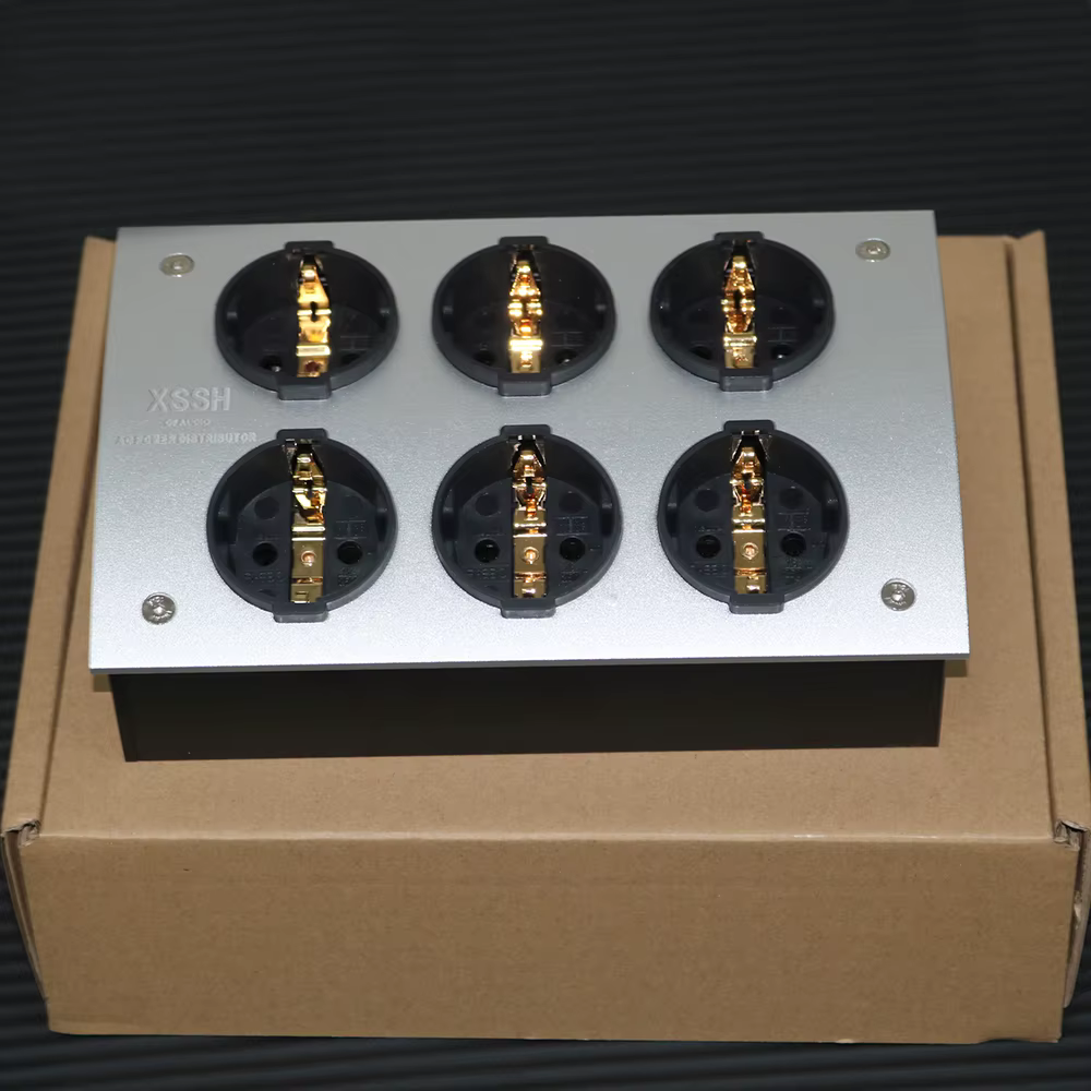 Adaptador Cable Audio Hifi Shuko Europeo 16A - imagen 2