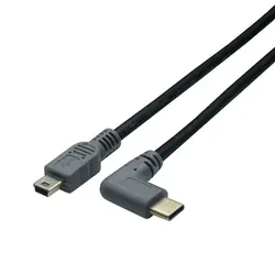 Cable Adaptador USB-C a Mini USB B – OTG 90 Grados para MacBook