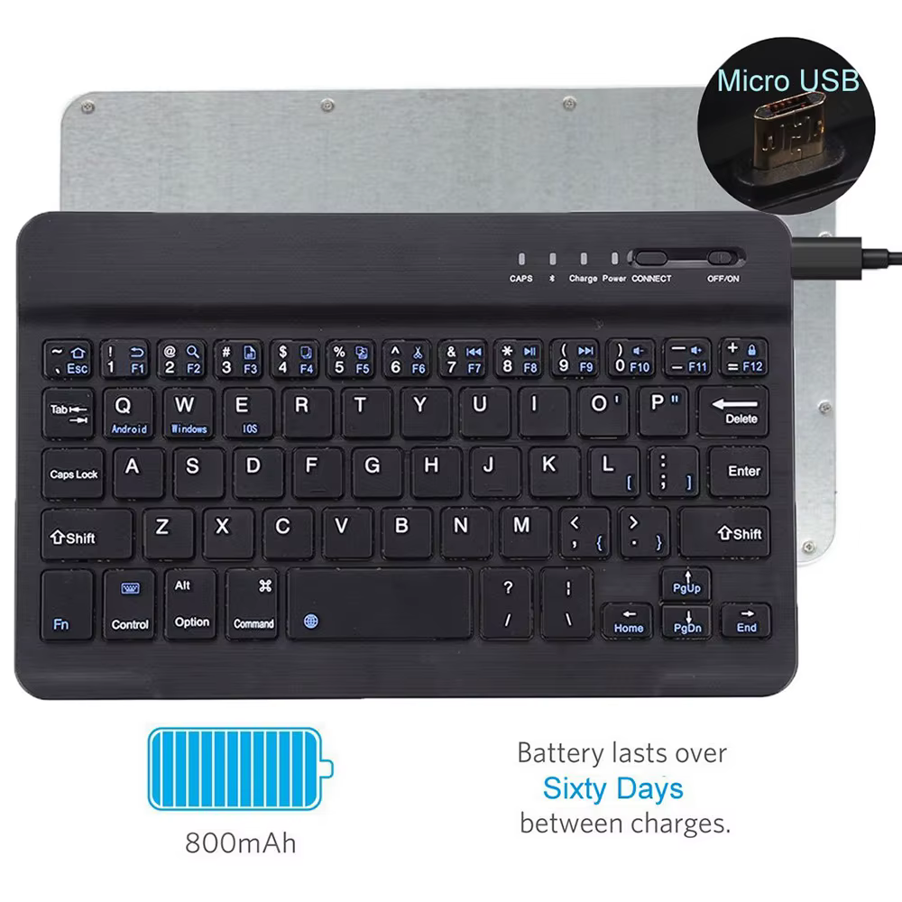 Teclado en uso con tablet