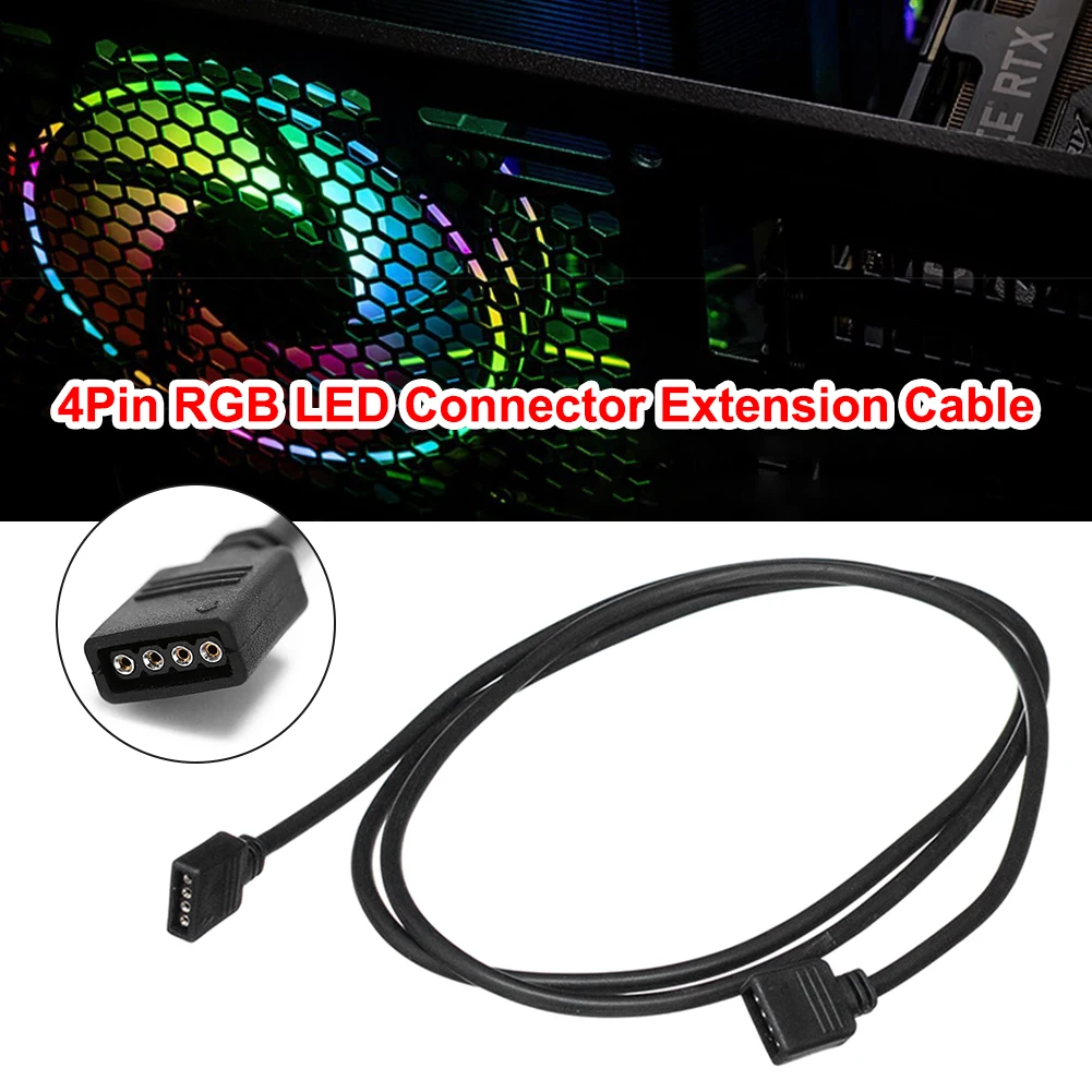 Cable Extensión LED RGB 5050/2835 - 4 Pines, Conector para Tiras - imagen 3