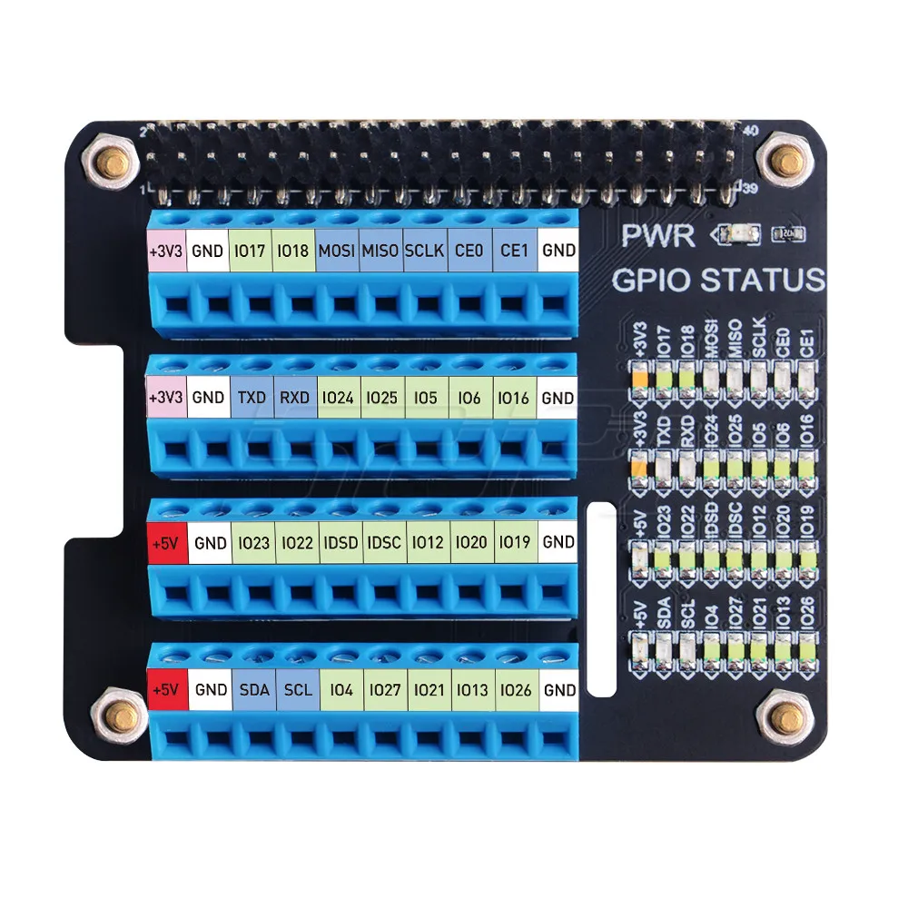 Placa de expansión GPIO Raspberry Pi con terminales atornillables - imagen 2