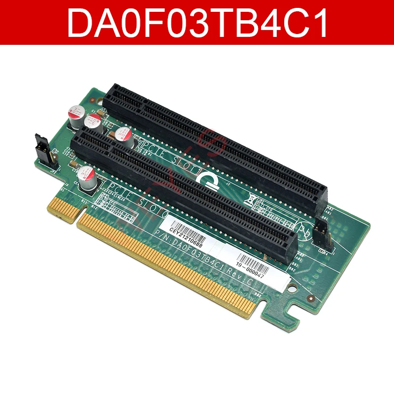 Vista de la tarjeta de extensión PCI-E en formato servidor