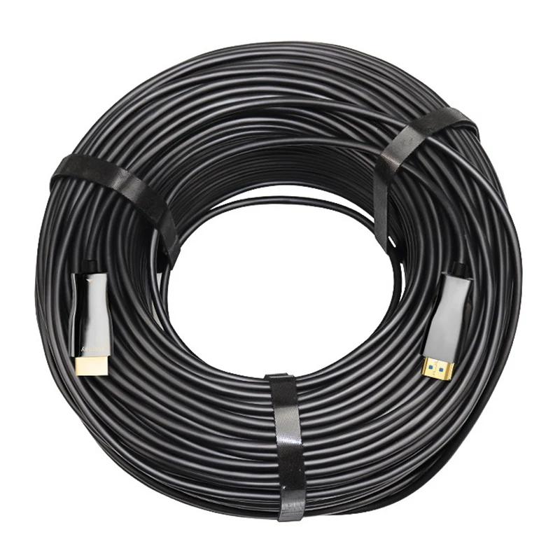 Cable HDMI de fibra óptica con conectores chapados en oro