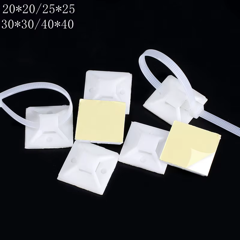 Base de fijación para cables – primer plano