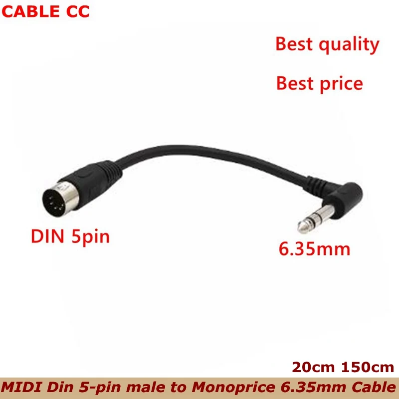 Cable MIDI Din 5 pines a Jack 6,35mm Estéreo – Mezclador y Piano Eléctrico - imagen 3