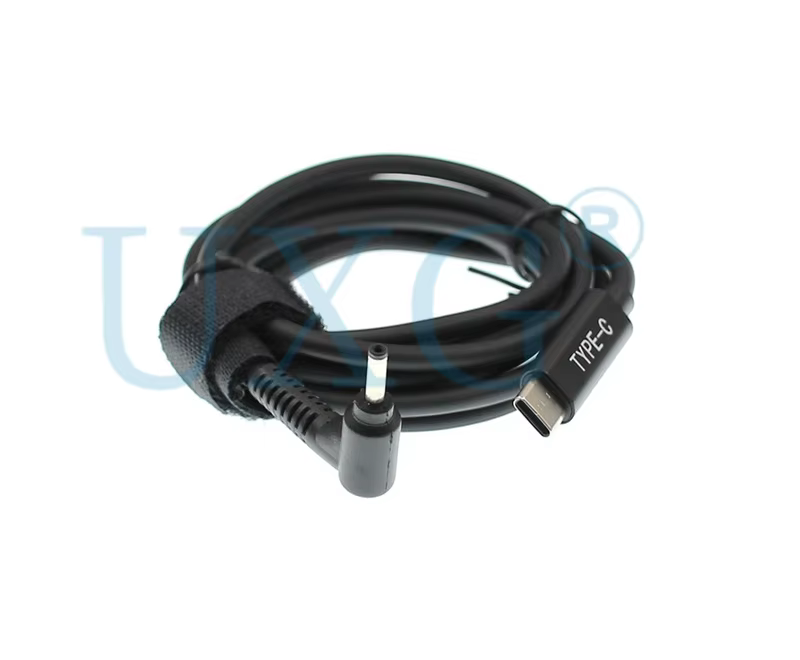 Conectores tipo C y DC del cable adaptador