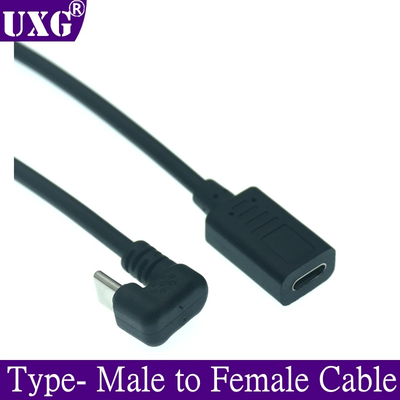 Extensor USB-C 180° Macho-Hembra – Alta Velocidad Transferencia Datos y Carga - imagen 2