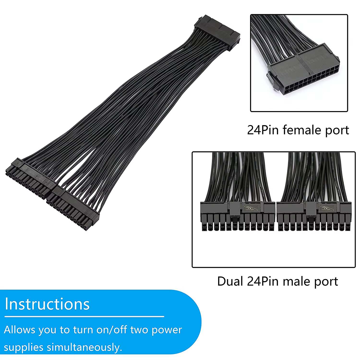 Conectores y longitud del cable ATX
