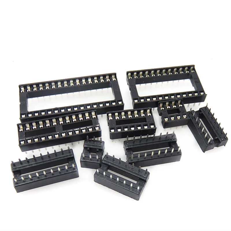 Set de 10 zócalos IC multipin