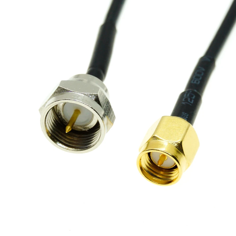 Cable pigtail RF RG174 con conectores