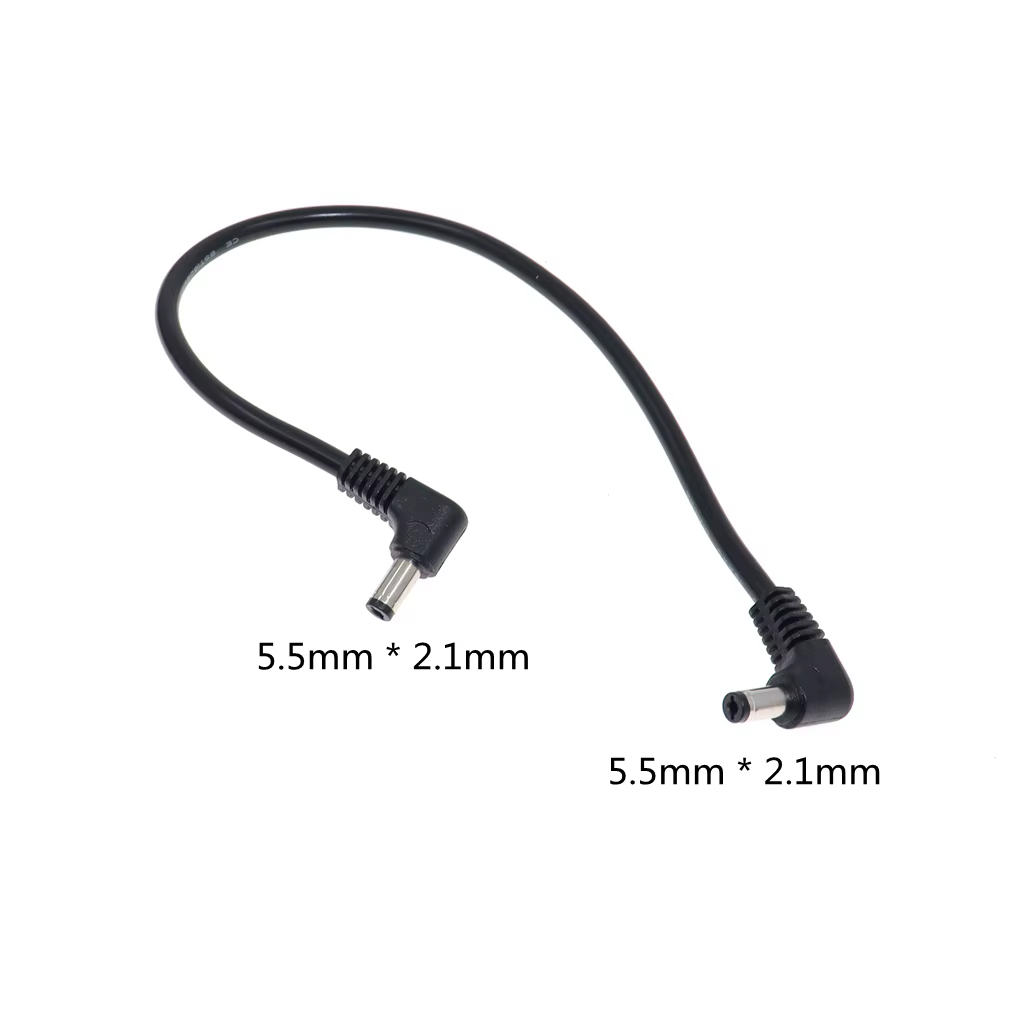 Cable de alimentación CC 5,5 x 2,1/2,5 mm en ángulo de 90° - imagen 2