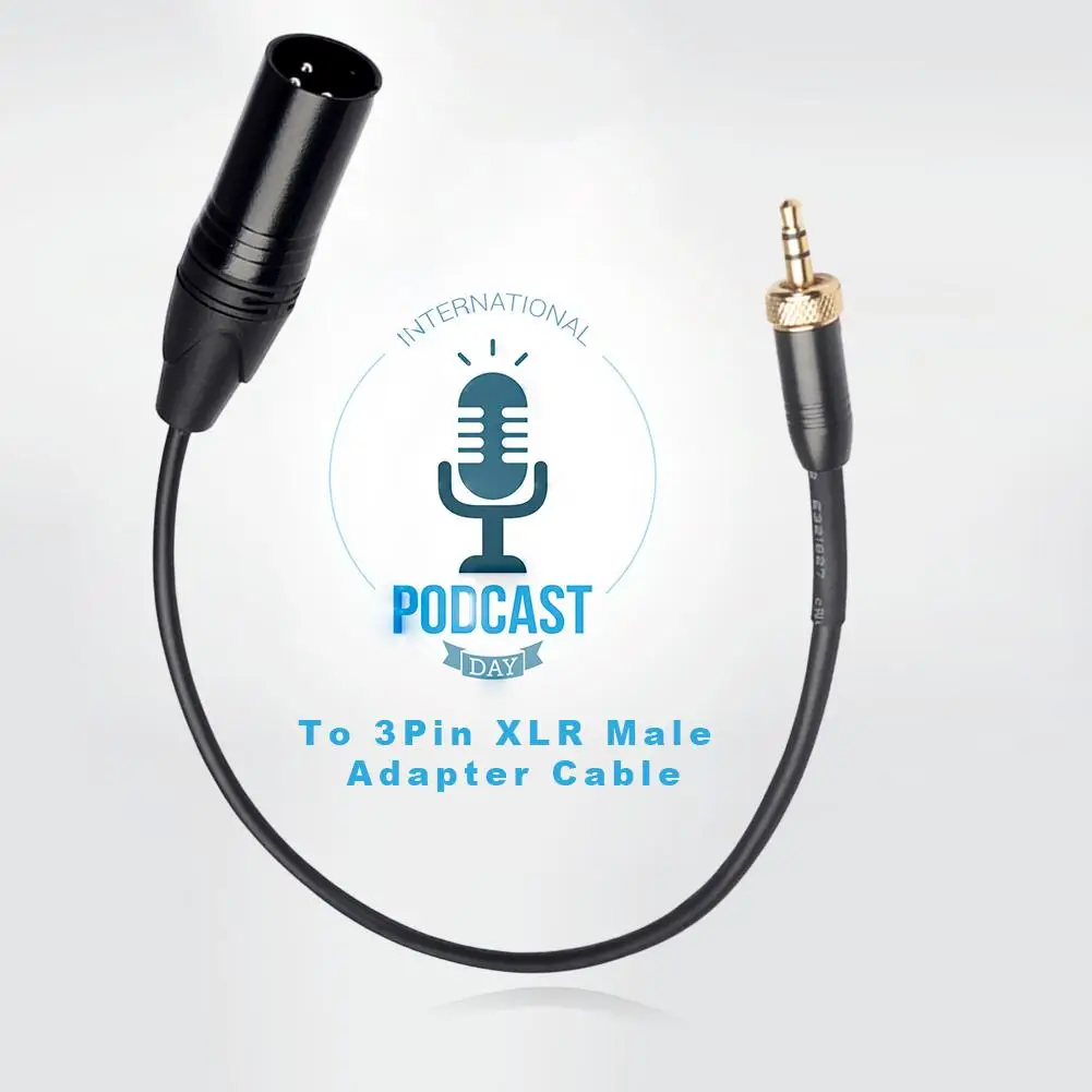 Cable XLR a 6,35 mm estéreo - Aleación de zinc, 0,3 m para micrófono - imagen 4