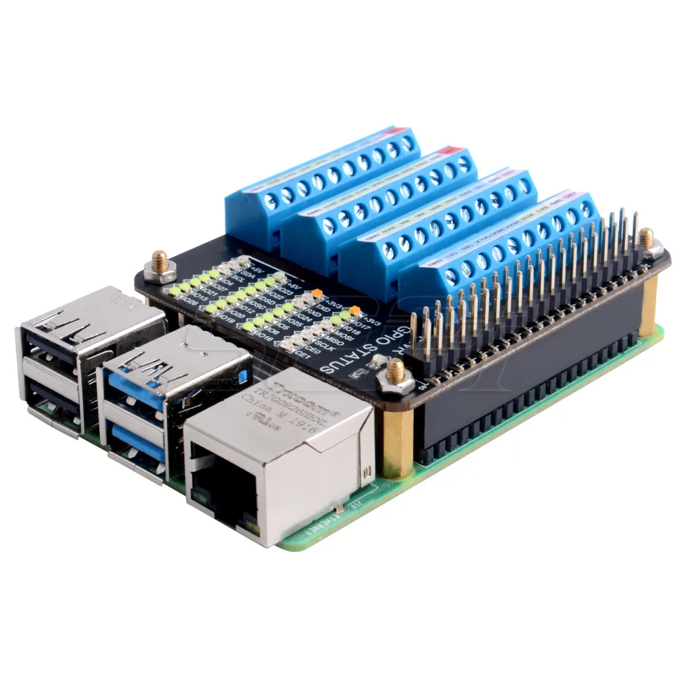 Placa de expansión GPIO Raspberry Pi con terminales atornillables - imagen 3