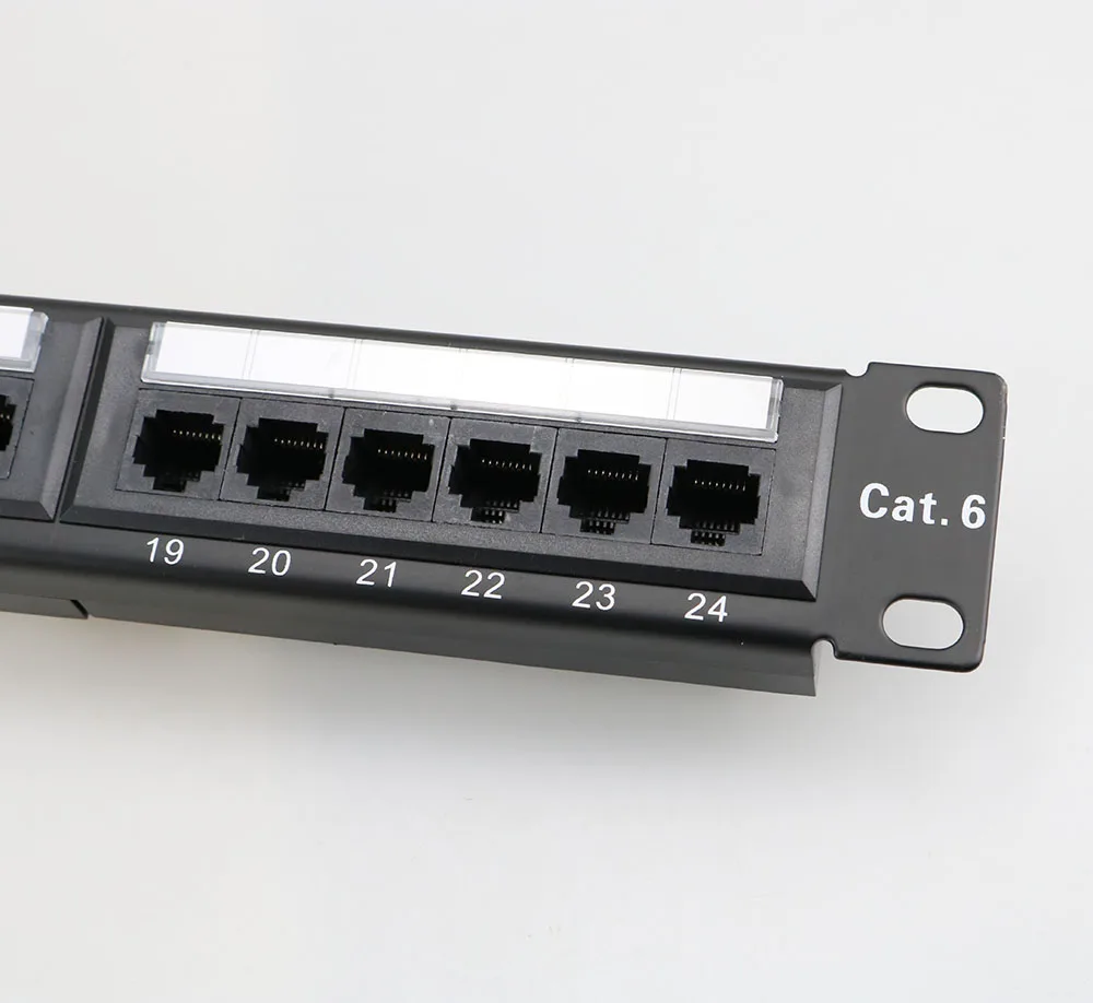 Panel de Parche CAT6 UTP 19" 1U/2U para Rack - imagen 2