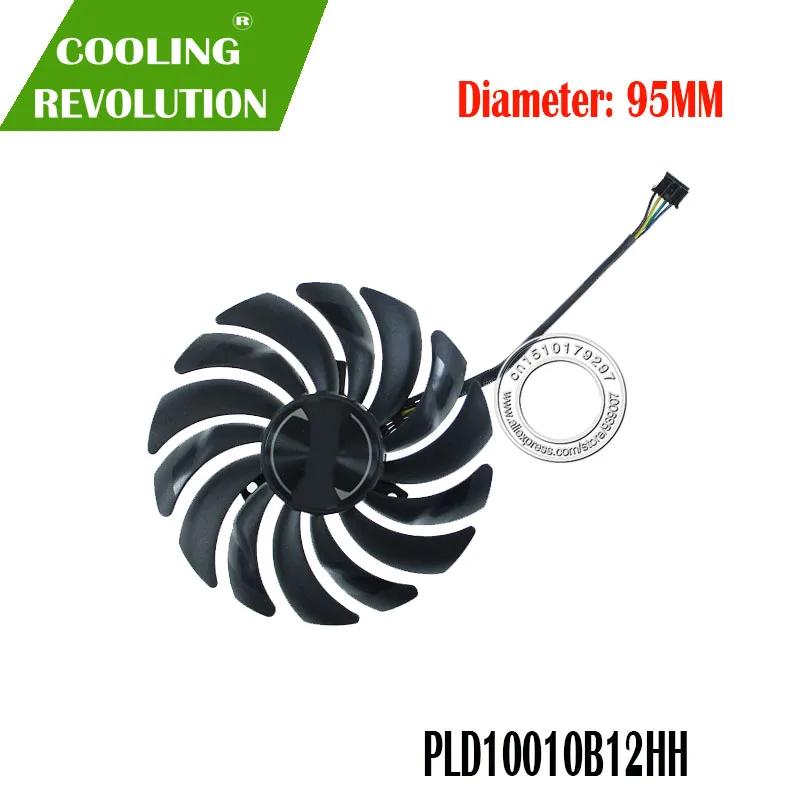 Ventilador PLD10010B12HH instalado en tarjeta
