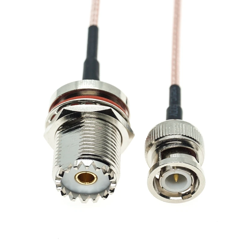 Adapter RF SO-259 a BNC macho para RG316
