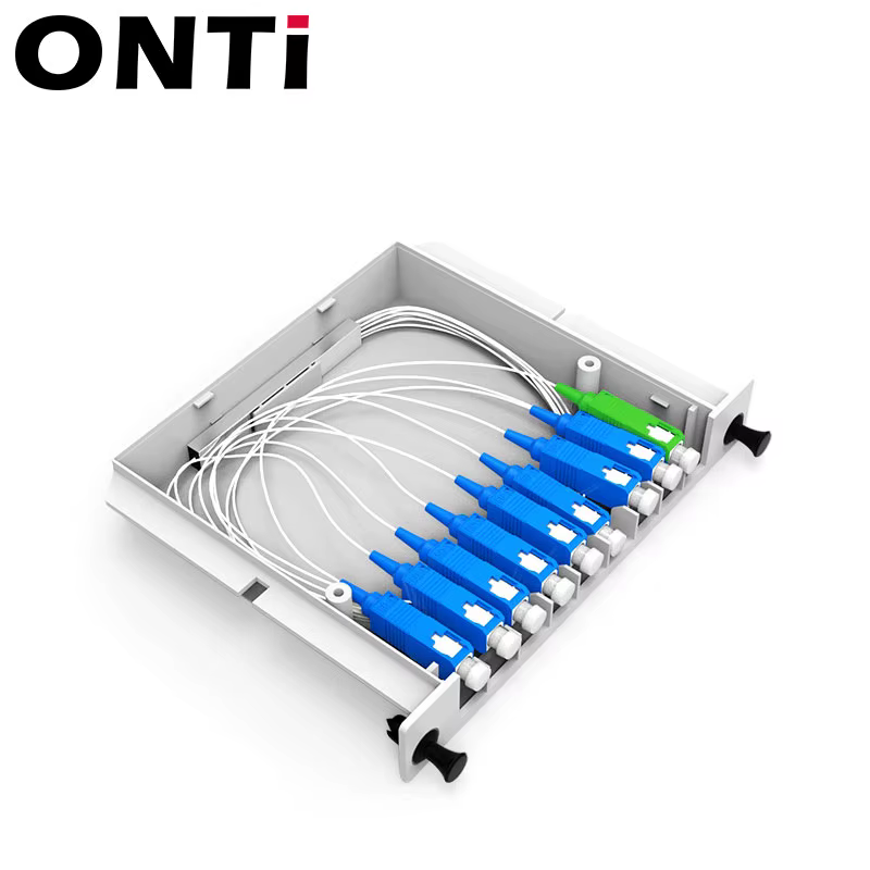ONTi Caja Divisora FTTH 1x8 SC APC – Splitter PLC - imagen 5