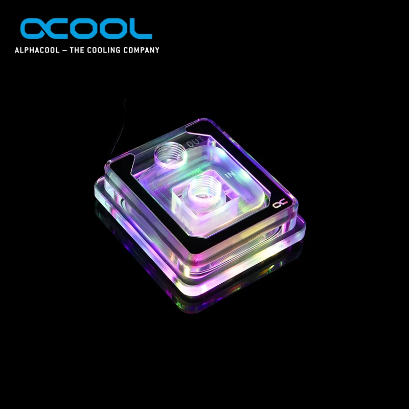 Bloque de agua Alphacool XP3 Aurora vista frontal