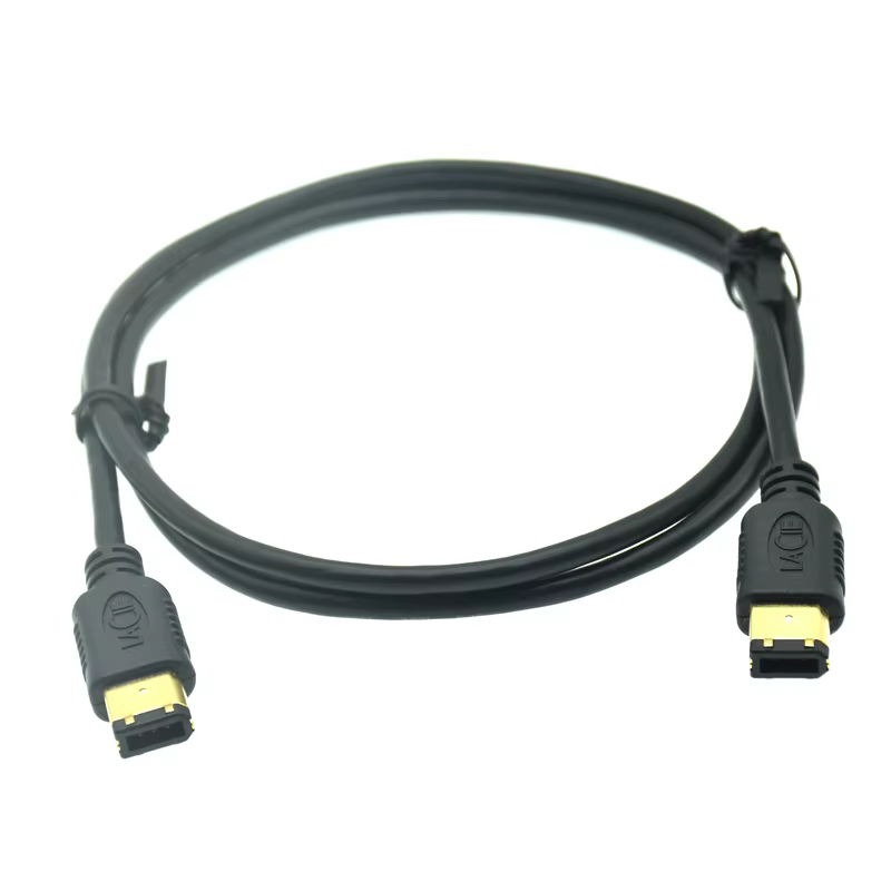 Cable Firewire UXG 6 pines a 6 pines — vista de conectores