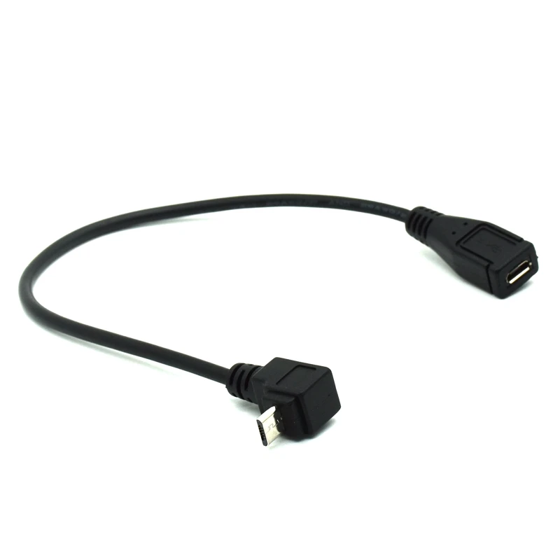Extensor Micro USB 2.0 Macho-Hembra 90 Grados 25cm - imagen 4