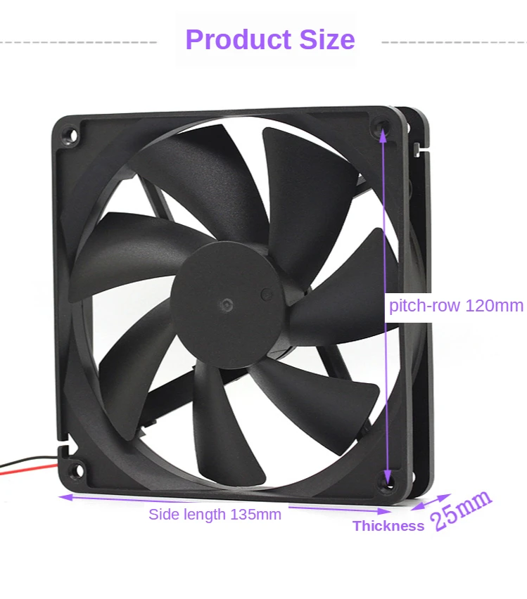 Ventilador de globo RL4Z B1352512EH instalado en caja