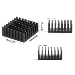 YOUNUON Disipador Aluminio para CPU GPU VGA RAM con Cinta 3M Negro