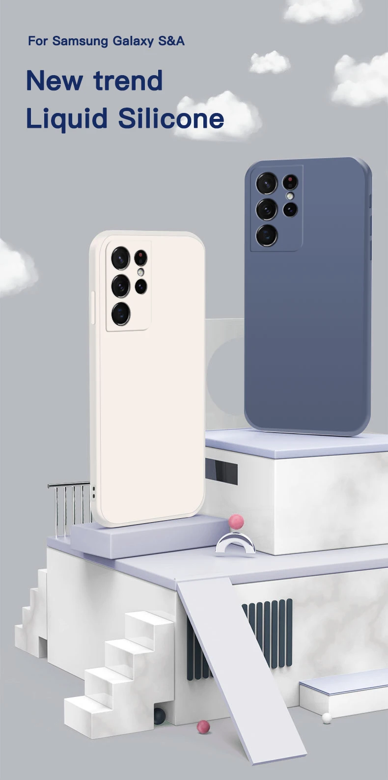 Funda de silicona aplicada al Samsung Galaxy