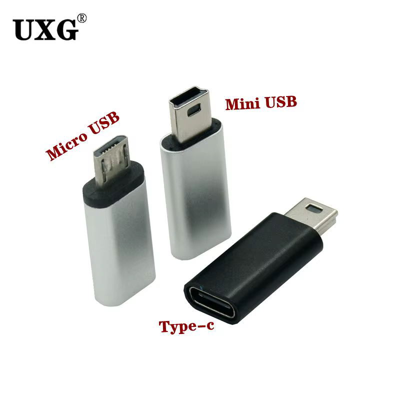 Vista del conector mini USB
