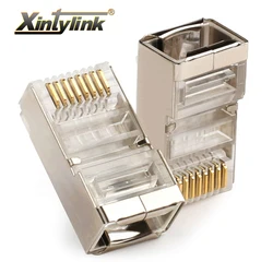 Xintylink Conector RJ45 CAT5e Blindado para Ethernet