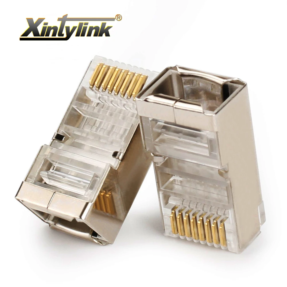 Xintylink Conector RJ45 CAT5e Blindado para Ethernet - imagen 3