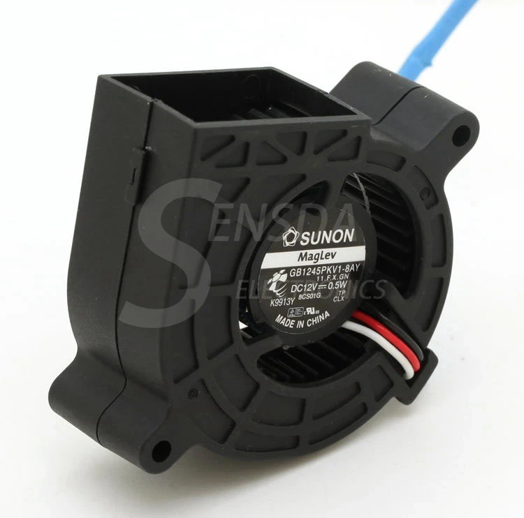 Detalle del rotor y aspas del ventilador
