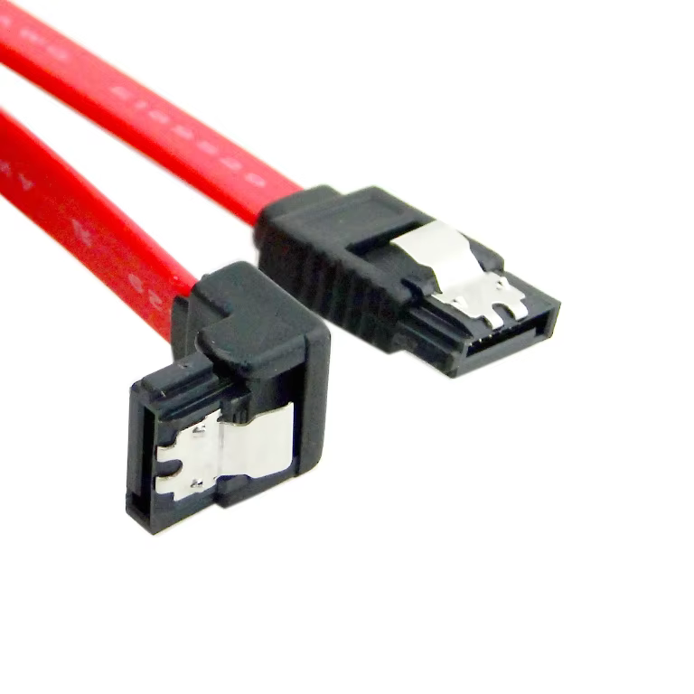 Cable SATA con conectores en ángulo de 90 grados